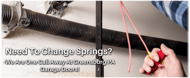 Broken Garage Door Spring Greensburg PA